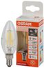 Лампа светодиодная филаментная LS CLB40 4W/840 230VFILCL 4Вт 4000К нейтр. бел. E14 470лм B угол пучка 300град. 220-240В (замена 40Вт) прозр. стекло OSRAM 4058075684157