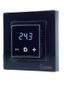 Термостат програмируемый с сенсорными кнопками и датчиком темпер. пола без расписания совместим рамками внутрен. размером 56х56мм Schneider Unica Exxact Legrand Valena черн. Extherm ET-43(b)