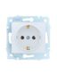 Розетка 1-м СП ASTI 16А IP20 с заземл. термопласт механизм бел. LEZARD 7081-0288-122B
