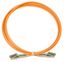 Оптический коммутационный шнур дуплексный, OM2, 2х50/125, LC-LC, 1 м | 41F-20-LC-LC-01 Eurolan