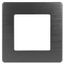 Рамка для розеток и выключателей серия 12 12-5101-05 на 1 пост, сатин, антрацит | Б0052503 ЭРА