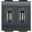 Разъем LL для зарядки 2хUSB антрацит Leg BTC L4285C2 Legrand