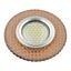 Светильник декор.встр Luciole DLS-L135 GU5.3 GLASSY/LIGHT TEA доп.LED подсветка 3Вт, стекл,зерк./светло-коричневый. | UL-00003860 Fametto