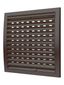 Решетка вентиляционная наружная регулируемая, из ASA пластика 250х250, цвет Коричневый - 2525РРПН кор ЭРА 16962
