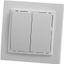 Выключатель 2-клавишный, серия Эрна, белый, - PSW10-9004-01 FERON 39044