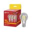 Лампа светодиодная LED-A60-deco 4PACK 15Вт 230В Е27 3000К 1480Лм (4шт./упак) прозрачная IN HOME - 4690612063201