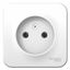 Розетка 1-м ОП Blanca 16А IP20 250В без заземл. защ. шторок с металлич. пластиной бел. SE BLNRA000121 APC