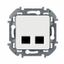 Розетка компьютерная 2-м Inspiria RJ45 кат.5E UTP бел. Leg 673835 Legrand