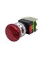 Выключатель кнопочный ВК30-M11MB/R/P 1НО+1НЗ гриб без фиксации 40мм d30мм IP65 красн. Электротехник ET086977