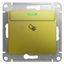 Выключатель карточный 1-кл. Glossa (сх. 6) 10AX механизм фисташк. SE GSL001069 APC