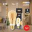 Лампа светодиодная филаментная F-LED ST64-7W-824-E27 gold (филамент, зол, 7Вт, тепл, E27) (20/960) ЭРА - Б0047664