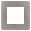 Рамка для розеток и выключателей Серия 12 12-5101-16 на 1 пост, Сатин, титан | Б0065745 ЭРА