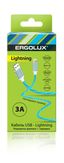 Кабель USB-Lightning ELX-CDC03-C06 3А 1.2м LED зарядка+передача данных коробка син. Ergolux 15306