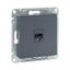 Механизм розетки RJ45 (cat5), графит Эпика |UP1-SOG-RJ45-5| EKF