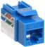 Модуль Keystone Jack кат.6 UTP 110 IDC 90град синий | CS1-1C06U-11-03 ITK IEK
