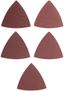 Листы шлифовальные треугольные на тканевой основе 80мм набор (уп.5шт) FIT 37953 РОС