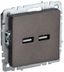 Розетка BRITE USB A+A 3.1А РЮ10-1-БрТБ бр. IEK BR-U21-D31-K45