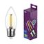Лампа светодиодная LED C37 E27 7Вт 480лм 2700К PREMIUM (FILAMENT) филамент теплый свет свеча REV 32425 6