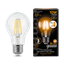 Лампа светодиодная филаментная LED 10 Вт 930 лм 2700К AC185-265В E27 А60 (груша) теплая шаговое диммирование выключателем Black Filament Gauss - 102802110-S