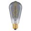 Лампа светодиодная LED 5W E27 Vintage 1906 CL Edison SMOKE (замена 15 Вт), дымчатая, теплый белый свет, филаментная Osram - 4058075269941