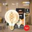 Лампа светодиодная филаментная F-LED G95-7W-824-E27 spiral gold (филамент, шар спир зол, 7Вт, тепл, E27) (20/560) ЭРА - Б0047663