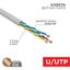 Кабель витая пара U/UTP кат.5E 4х2х24AWG медь МЖ сер. (305м) Rexant 01-0044 MEET