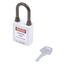Замок безопасности навесной нейлоновая дужка BD-G16DP White - 11056 ПТК
