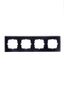 Рамка 4-м Karina горизонт. черн. бархат LEZARD 707-4200-149