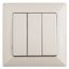 Выключатель Intro Solo 4-106-02 трехклавишный 10А-250В, IP20, СУ, слоновая кость | Б0053602 ЭРА