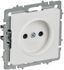 Розетка BRITE РСш10-2-БрАБ 10А без заземл. с защ. шторками механизм арктич. бел. IEK BR-R13-10-K91