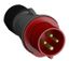 Вилка кабельная 32A 3P+E IP44 переносная 415В Easy&Safe - 2CMA101984R1000 ABB