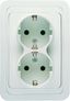 Розетка 2-м Mimoza с заземл. Makel 12057
