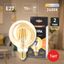 Лампа светодиодная филаментная F-LED G95-7W-824-E27 gold (филамент, шар зол, 7Вт, тепл, E27) (20/420) ЭРА - Б0047662