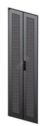 Дверь перфорированная ITK LINEA N LN05-42U8X-D2P двустворчатая 800мм шкафа 42U черная IEK