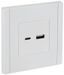 Розетка USB A+C 18Вт FORTE&PIANO FP251 бел. IEK FP-U22-018-K01