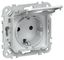 Розетка СП FLITE РСшкр11-1-44-ФлЖ 16А IP44 с заземл. защ. шторками и крышкой безвинтовое крепление механизм жемчуж. IEK FI-R16-16-1-44-K36