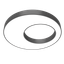 Светильник светодиодный Cosmo excentric подвесной 90Вт 3000 К 900x115 мм RAL9005 черный муар с расс. опал | V1-R0-9X503-30000-2009030 VARTON VARTA