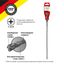 Бур по бетону 6х260мм крестовая пластина SDS PLUS Kranz KR-91-0804