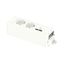 Блок Unica System+ 2хРозетка (2К+З) и 2хUSB A/C бел. SchE INS44220 Schneider Electric
