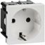 Розетка 2мод. 16А 250В 90град. с заземл. защ. шторки винт. зажимы бел. ИЭК Leg 4521047 Daccord