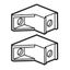 Комплект суппортов для клемм IP 2Х к шкафу XL3 160 (уп.2шт) Leg 020050 Legrand
