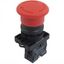 Кнопка управления "Грибок" 40мм (2) с фиксации NP2-ES542 без подсветки красная 1НЗ IP40 | 574833 CHINT