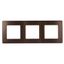 Рамка для розеток и выключателей серия 12 12-5103-13 на 3 поста, сатин, бронза | Б0052526 ЭРА