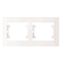 Рамка 2-м Defne горизонт. бел. Makel 42001702