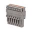 Штекер зажим push-in 7 точек подключения 2.5кв.мм сер. DKC VPR-P-2.5-7 ДКС