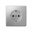 Розетка ArtGallery 16А с заземл. быстрозажим. клем. механизм алюм. SE GAL000343S APC