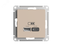 Розетка USB AtlasDesign тип A+C 5В/2.4А 2х5В/1.2А механизм песочн. SE ATN001239 APC