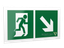 Знак безопасности PS-42226.E36 "Напр. к эвакуационному выходу направо вниз" Белый свет a23567 BS