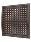 Решетка вентиляционная наружная регулируемая, из ASA пластика 350х350, цвет Коричневый - 3535РРПН кор ЭРА 16968