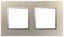 Рамка для розеток и выключателей Elegance 14-5012-04 Classic, на 2 поста, шампань | Б0060579 ЭРА